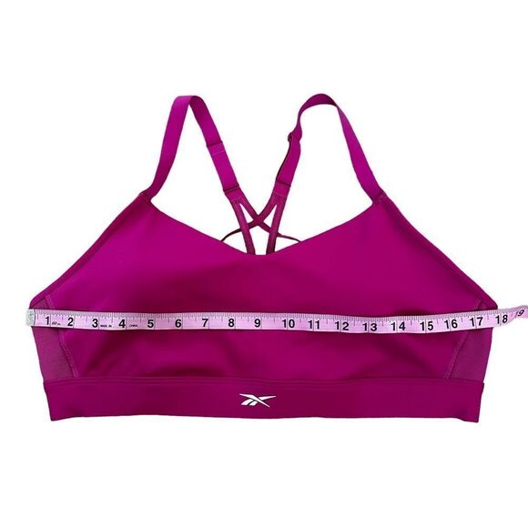 Reebok ~ Lux Strappy Sports bra in Proud Pink ~ size XLarge - Picture 7 of 7